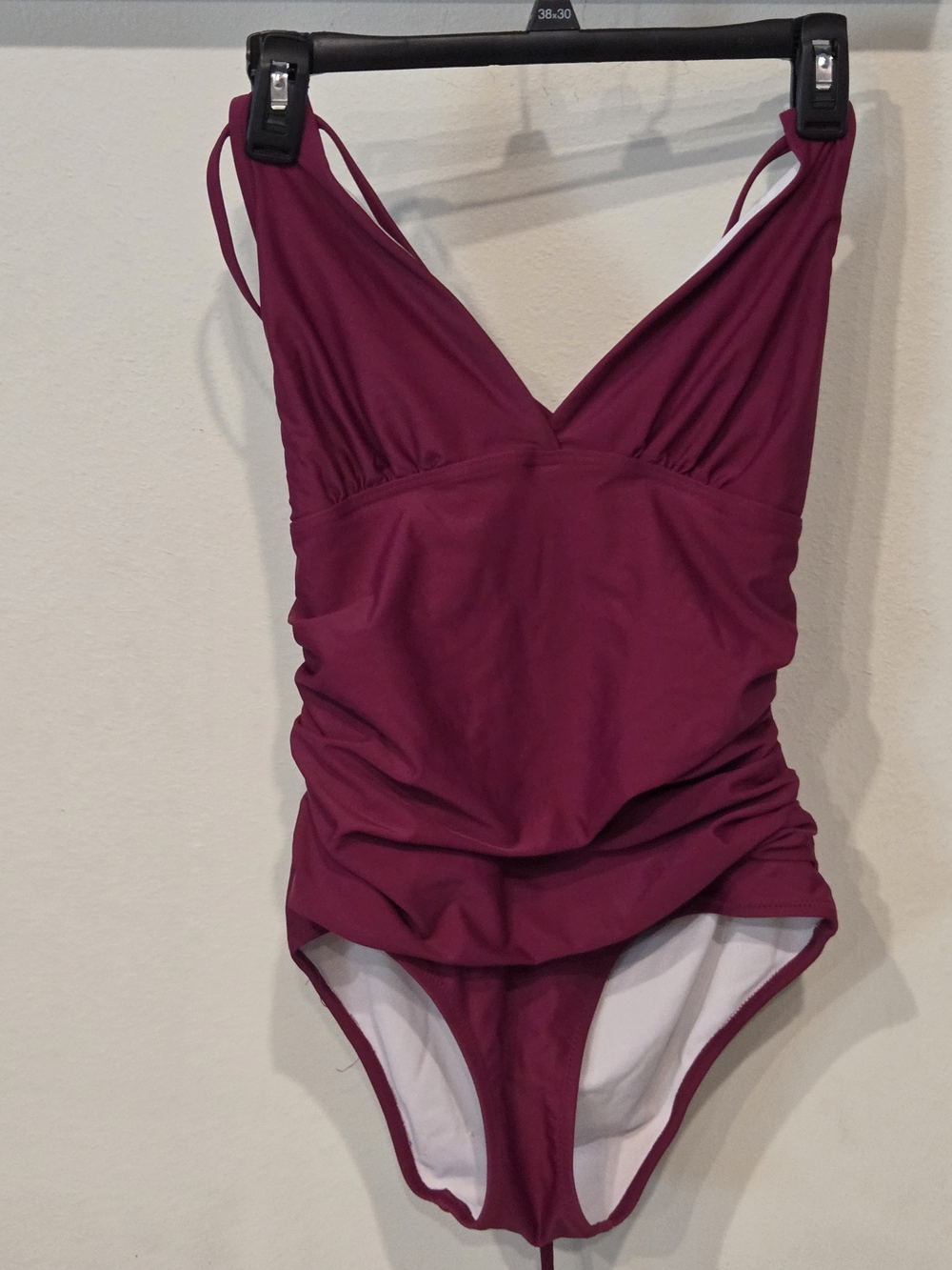 Plum Ruched One-Piece Swimsuit